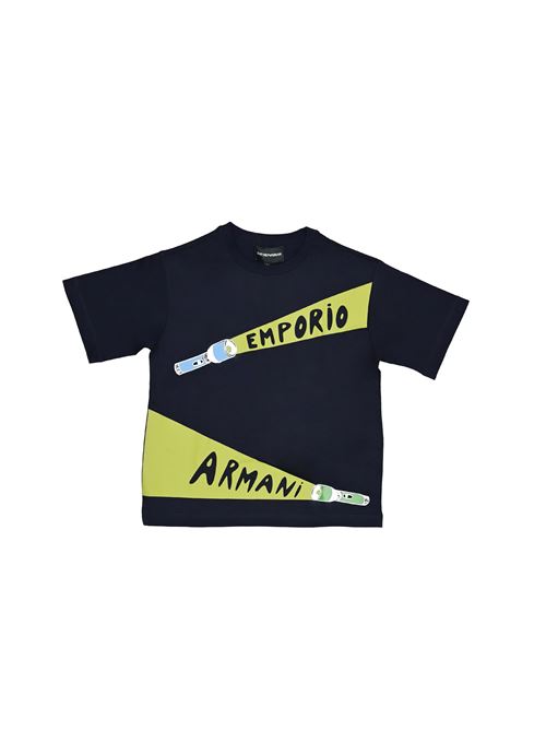 T-shirt, bambino, logata. EMPORIO ARMANI | 3D4TJ9 3J51Z0920